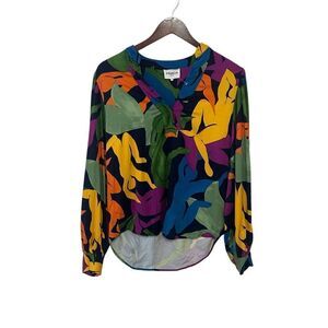 FRNCH Paris Felia Colorful Blouse Size Small